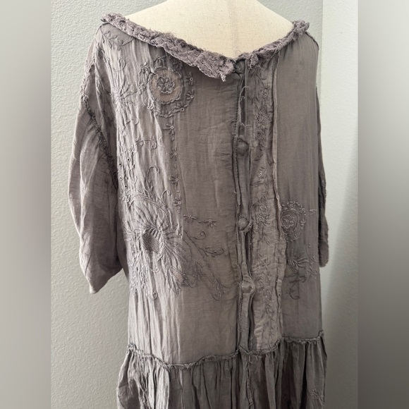 Magnolia Pearl Grey Silk Blend Dress - Picture 4 of 7